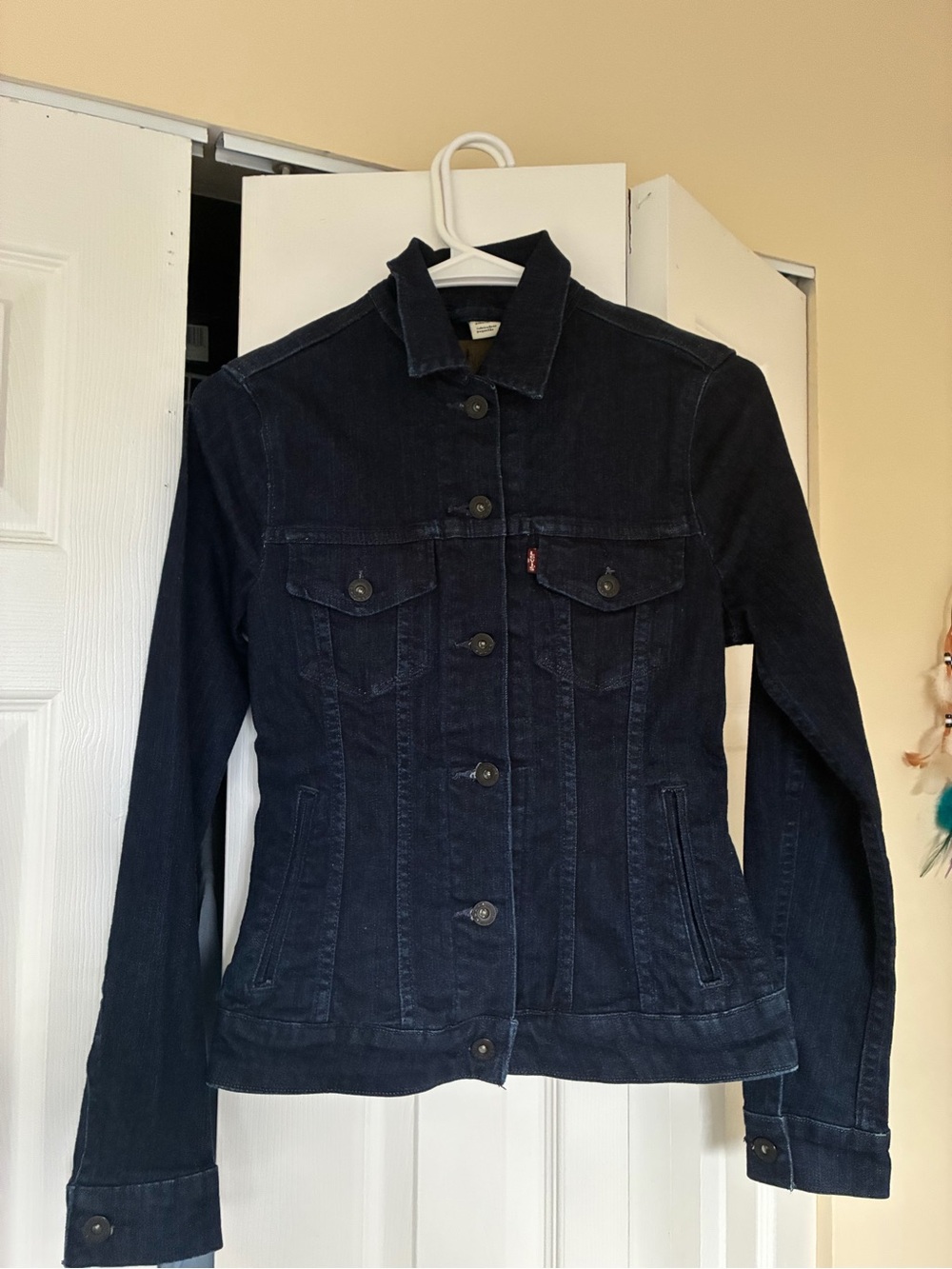 Levi's Women's Navy Blue Denim Trucker Jacket